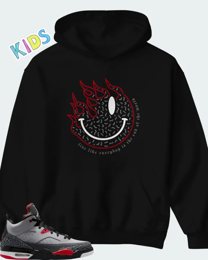 Jordan Son of Mars Cement Grey Matching Kid's Hoodie