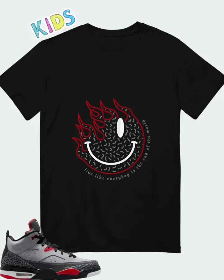 Jordan Son of Mars Cement Grey Matching Kid's T-Shirt
