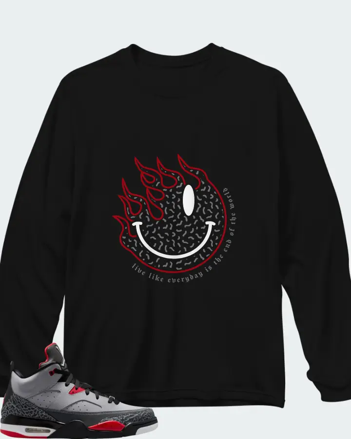 Jordan Son of Mars Cement Grey Matching Long Sleeve T-Shirt