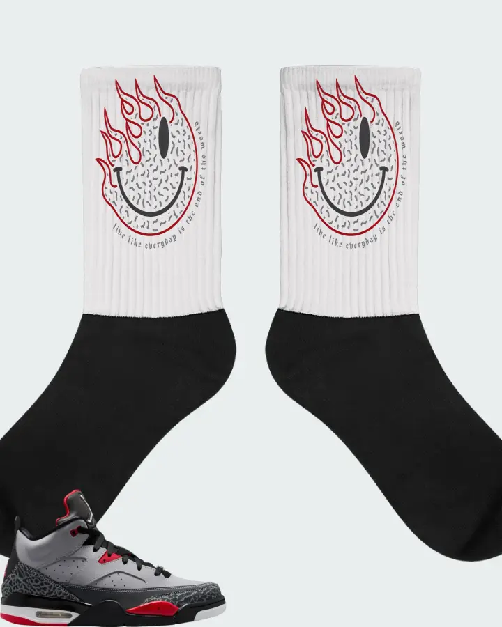 Jordan Son of Mars Cement Grey Matching Socks