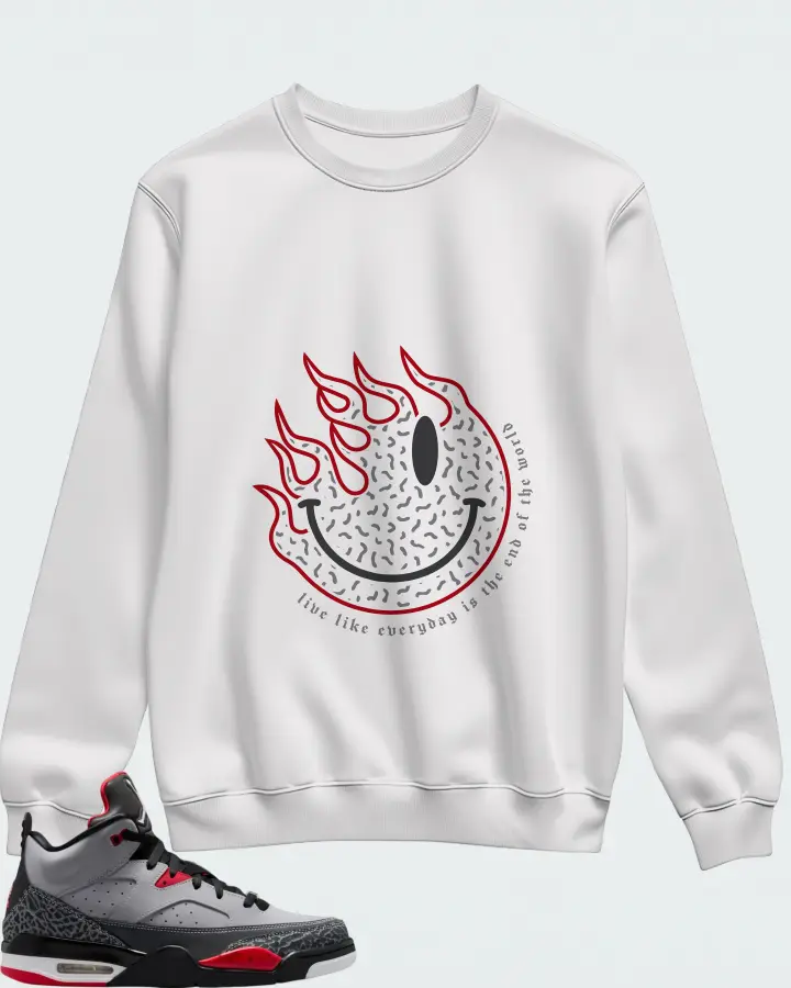 Jordan Son of Mars Cement Grey Matching Sweatshirt