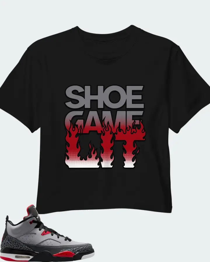 Jordan Son of Mars Cement Grey Matching Crop Top