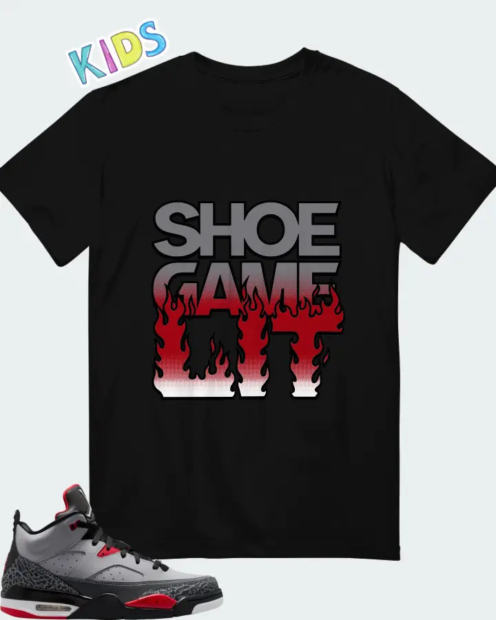 Jordan Son of Mars Cement Grey Matching Kid's T-Shirt