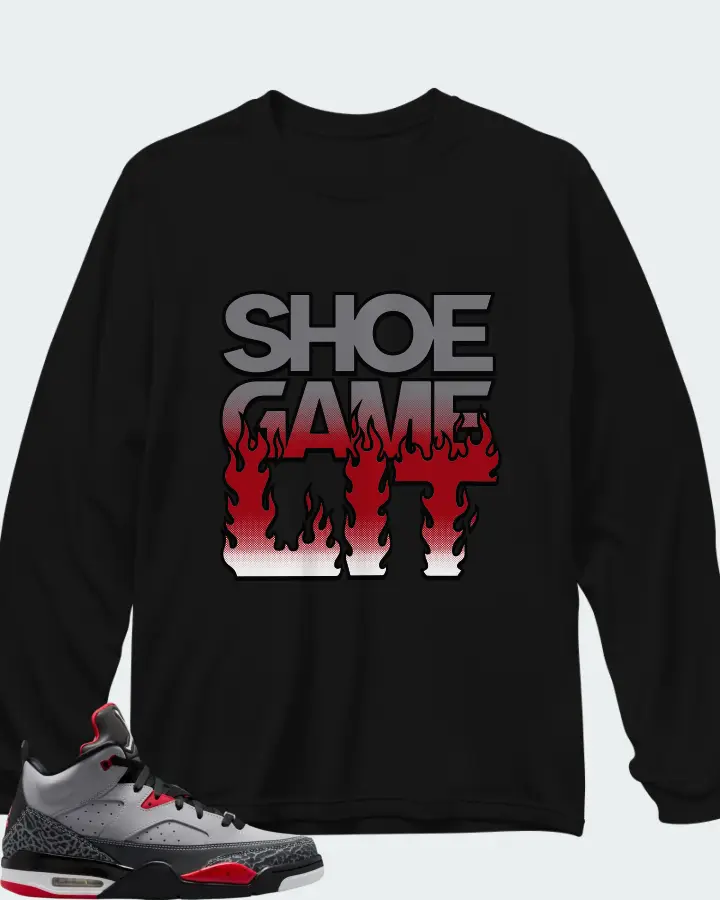 Jordan Son of Mars Cement Grey Matching Long Sleeve T-Shirt