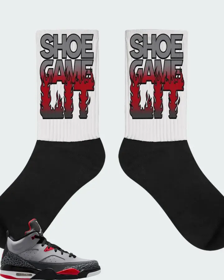 Jordan Son of Mars Cement Grey Matching Socks