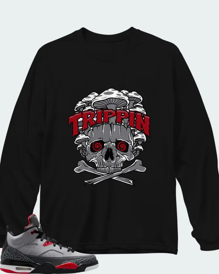 Jordan Son of Mars Cement Grey Matching Long Sleeve T-Shirt
