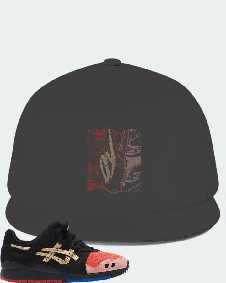 ASICS Gel-Lyte III Sneaker Matching Dark Grey Hat - Peace of mind