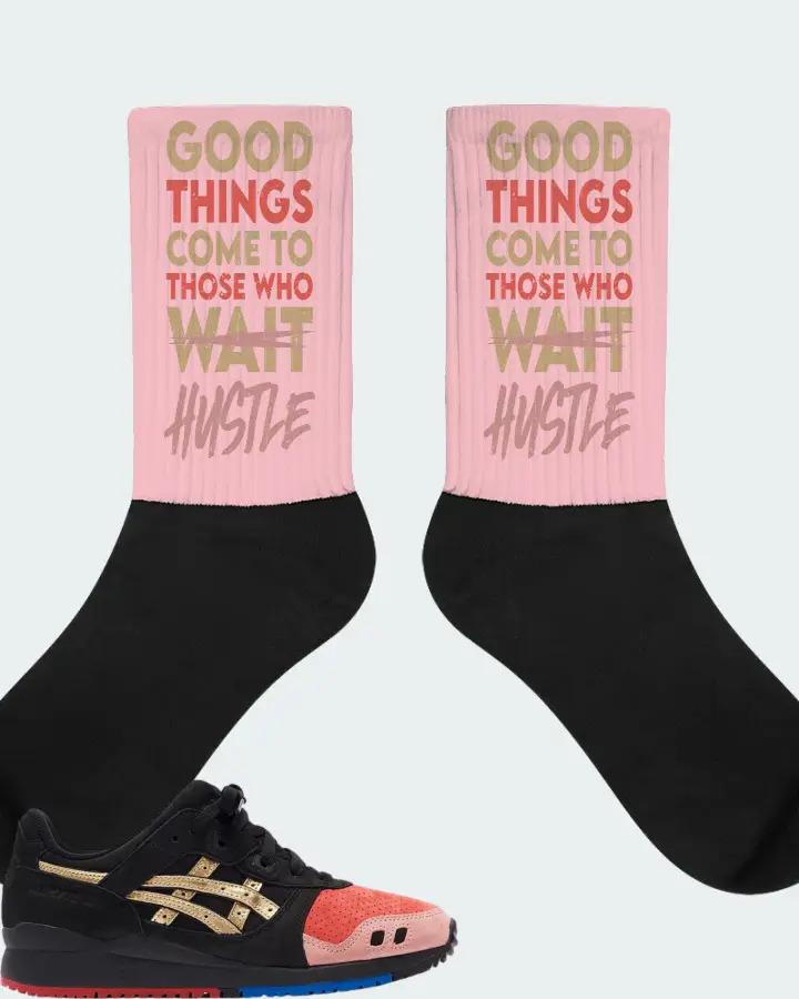 ASICS Gel-Lyte III Sneaker Matching Pink Socks - Good Things Come