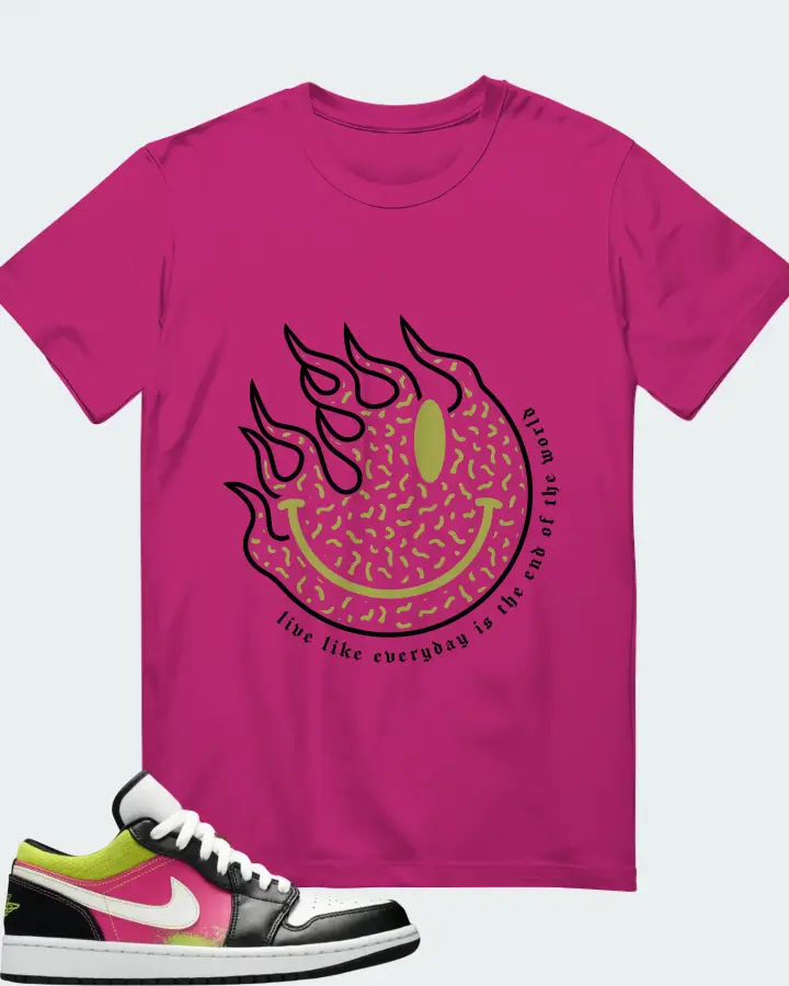 Air Jordan 1 Low Spray Paint Matching T-Shirt