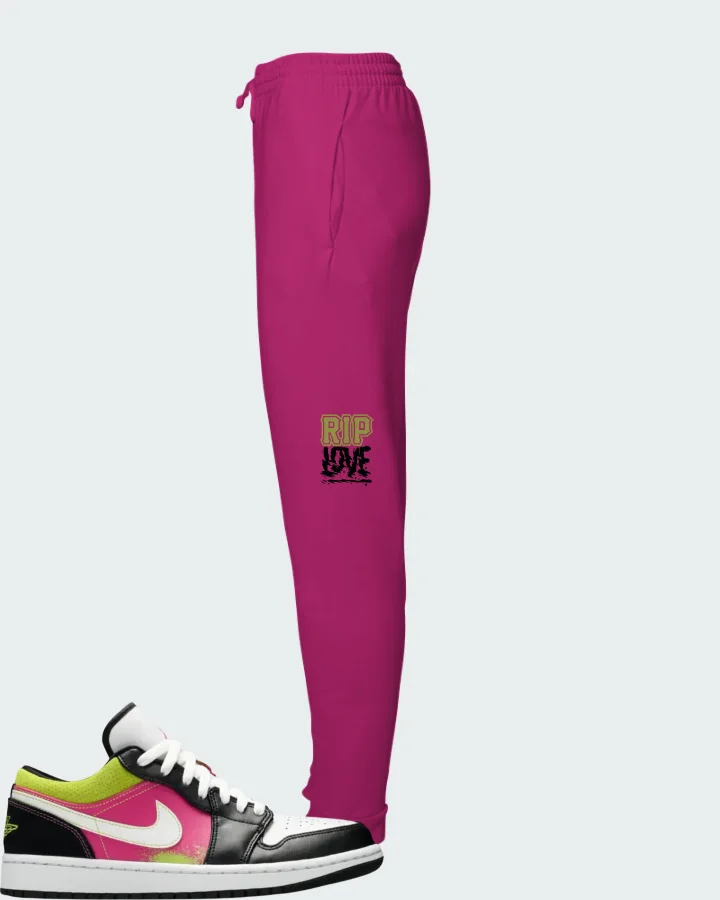Air Jordan 1 Low Spray Paint Matching Joggers