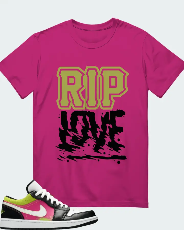 Air Jordan 1 Low Spray Paint Matching T-Shirt
