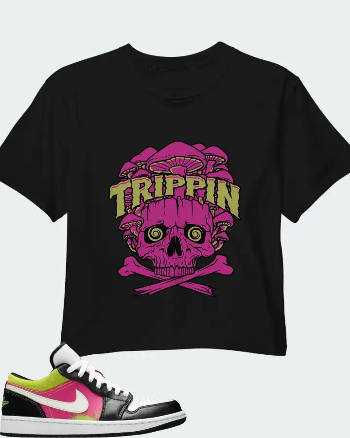 Air Jordan 1 Low Spray Paint Matching Crop Top