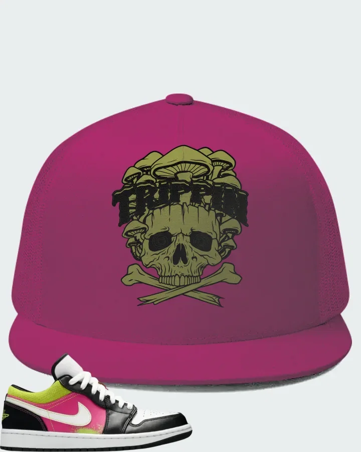 Air Jordan 1 Low Spray Paint Matching Hat