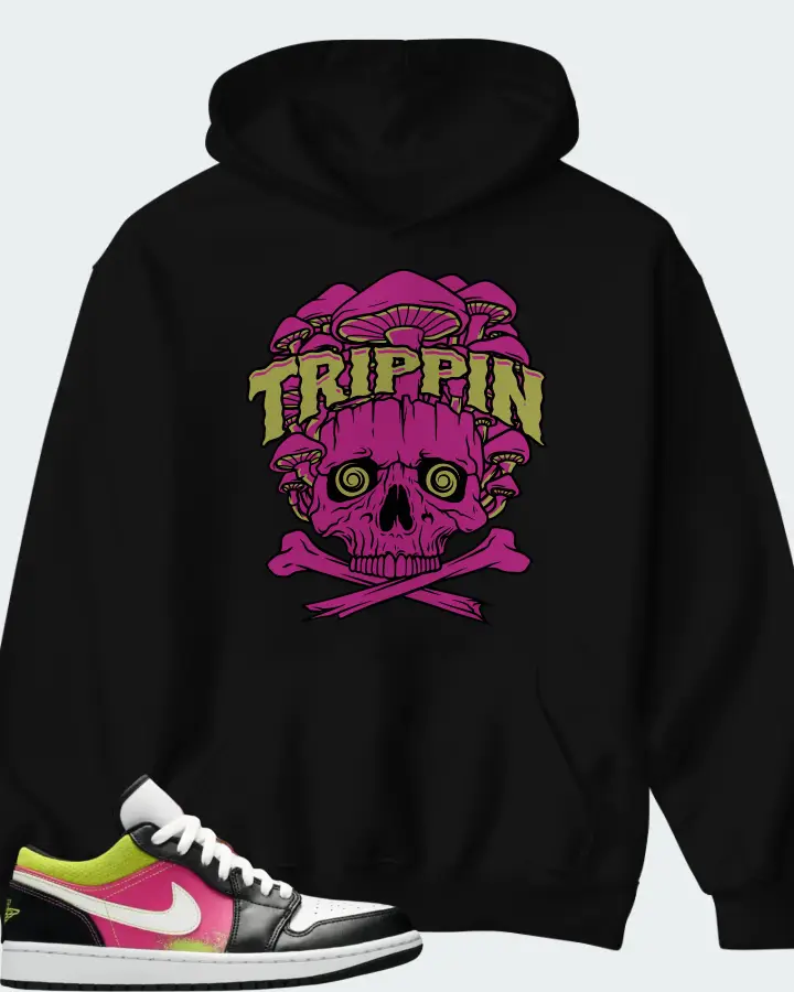 Air Jordan 1 Low Spray Paint Matching Hoodie