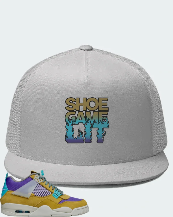 Jordan 4 Retro SP Sneaker Matching White Hat - Shoe Game Lit Refreshed