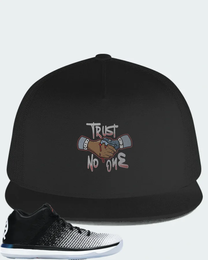 Jordan XXX1 Low Sneaker Matching Black Hat - Trust No One