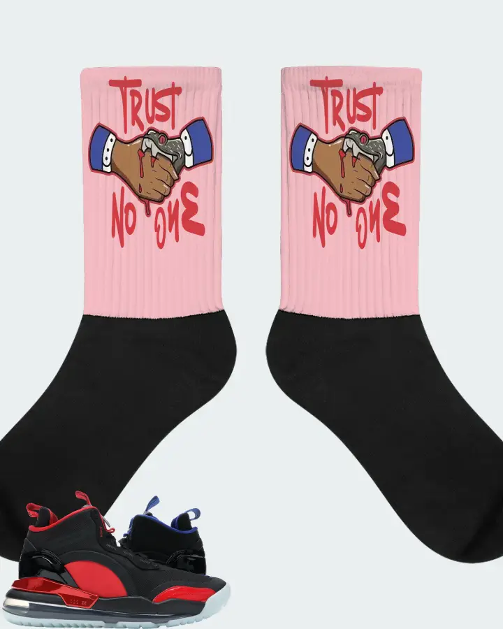 Jordan Aerospace 720 Sneaker Matching Pink Socks - Trust No One