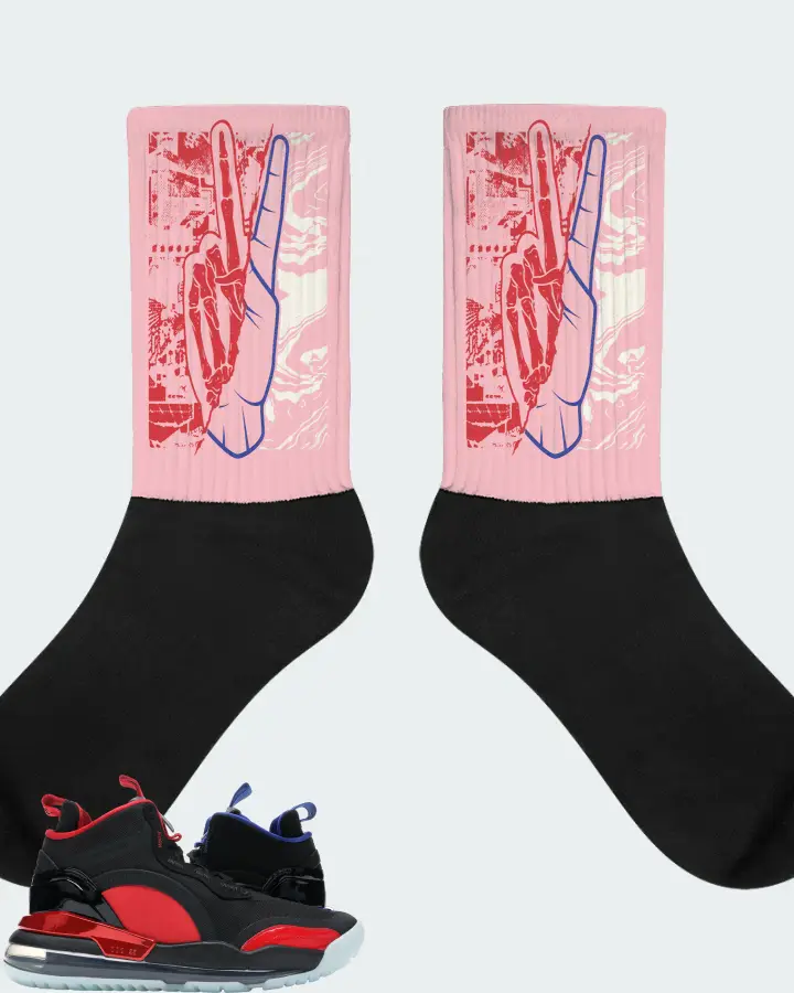 Jordan Aerospace 720 Sneaker Matching Pink Socks - Peace of mind