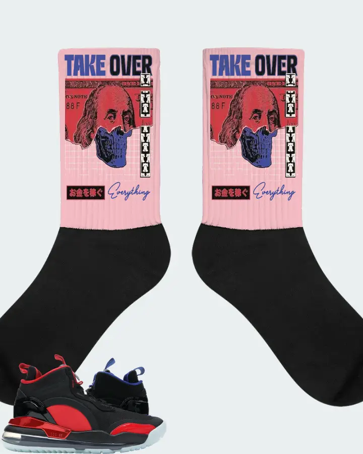 Jordan Aerospace 720 Sneaker Matching Pink Socks - Take Over