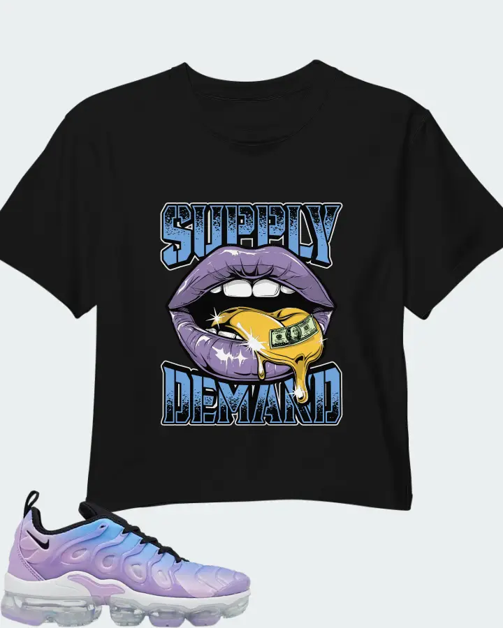 Nike Air VaporMax Plus Lilac University Blue Gradient (Women's) Matching Crop Top