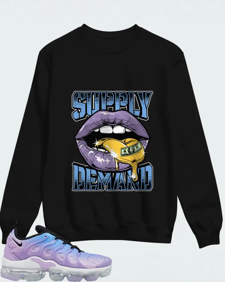 Nike Air VaporMax Plus Lilac University Blue Gradient (Women's) Matching Sweatshirt