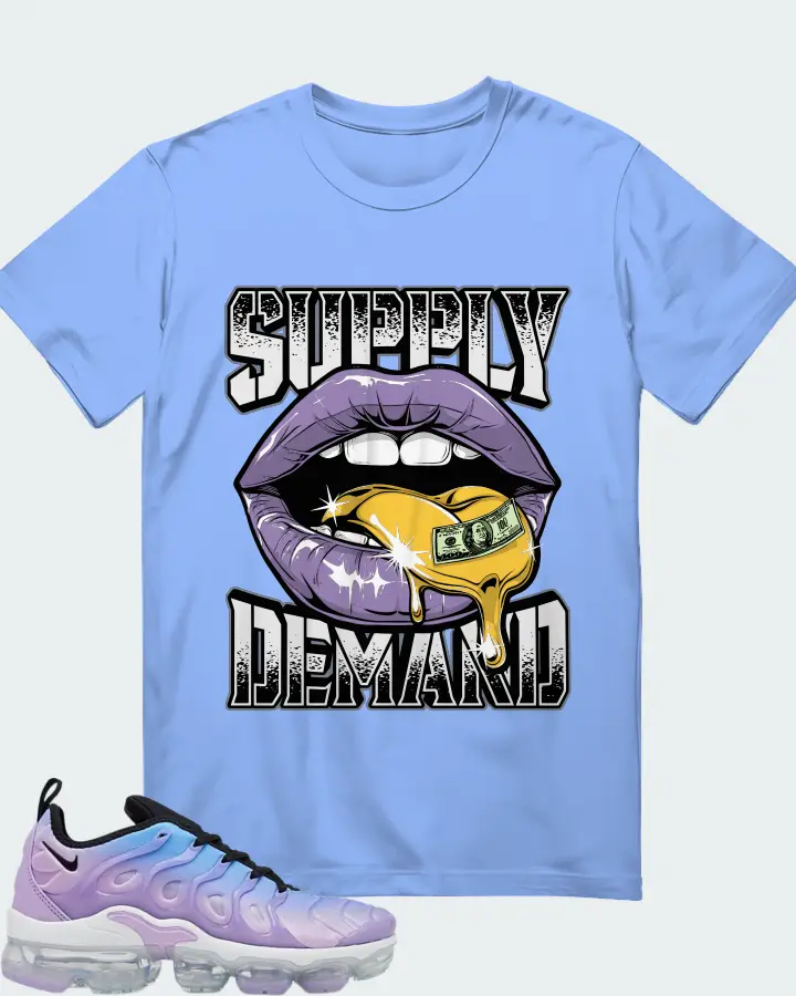 Nike Air VaporMax Plus Lilac University Blue Gradient (Women's) Matching T-Shirt