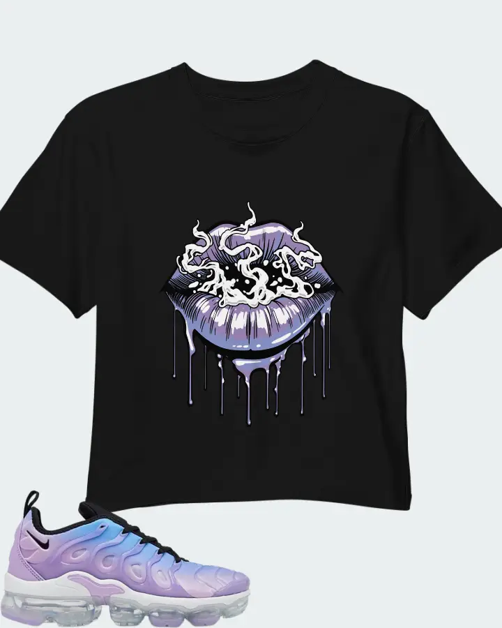Nike Air VaporMax Plus Lilac University Blue Gradient (Women's) Matching Crop Top