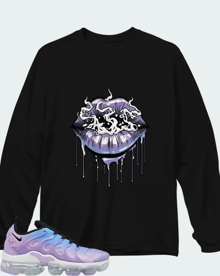 Nike Air VaporMax Plus Lilac University Blue Gradient (Women's) Matching Long Sleeve T-Shirt