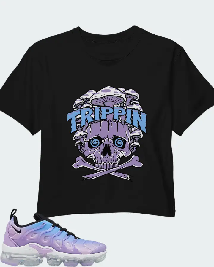 Nike Air VaporMax Plus Lilac University Blue Gradient (Women's) Matching Crop Top