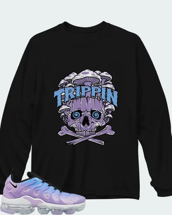 Nike Air VaporMax Plus Lilac University Blue Gradient (Women's) Matching Long Sleeve T-Shirt