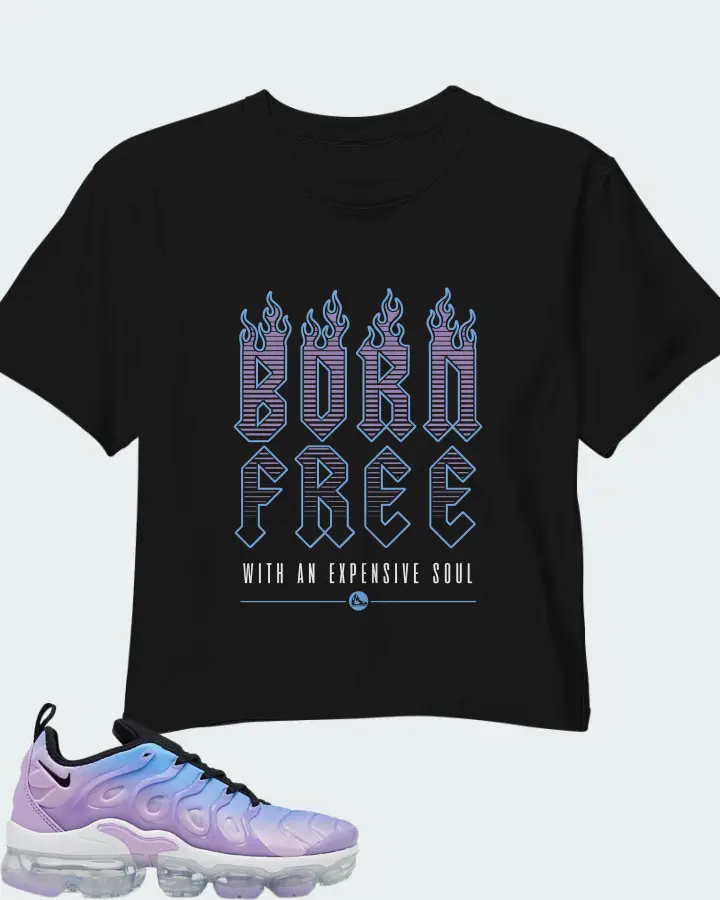 Nike Air VaporMax Plus Lilac University Blue Gradient (Women's) Matching Crop Top