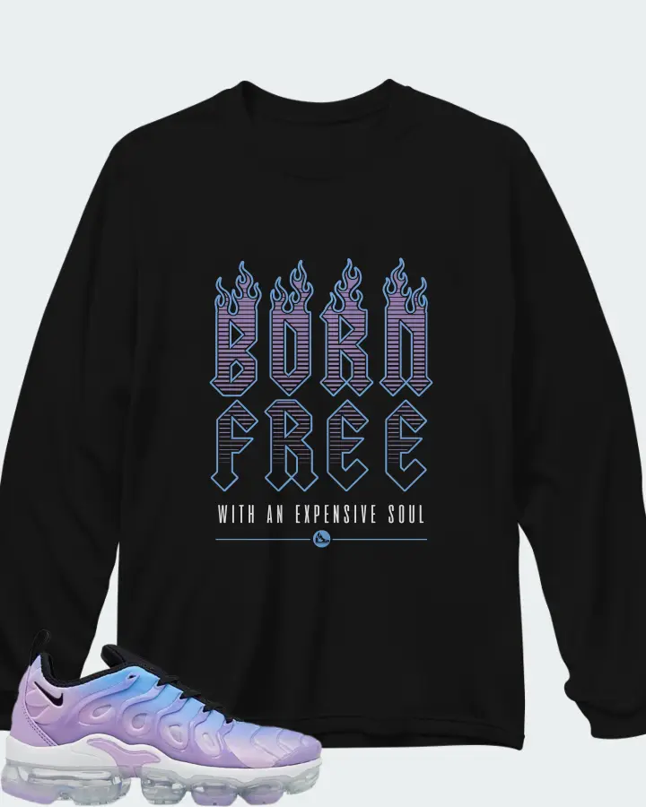 Nike Air VaporMax Plus Lilac University Blue Gradient (Women's) Matching Long Sleeve T-Shirt
