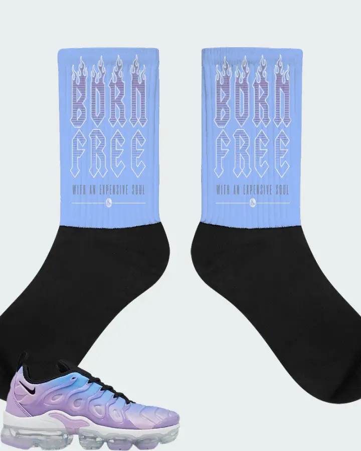 Nike Air VaporMax Plus Lilac University Blue Gradient (Women's) Matching Socks