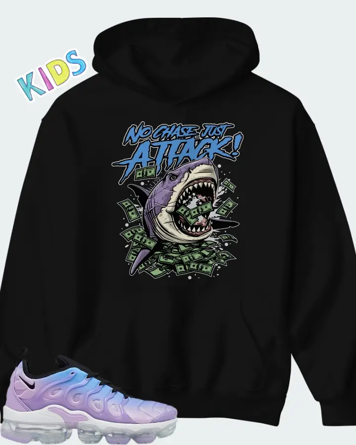 Nike VaporMax Plus Black Gradient  Matching Kid's Hoodie