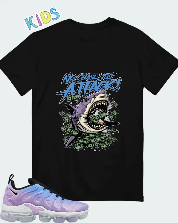 Nike VaporMax Plus Black Gradient  Matching Kid's T-Shirt