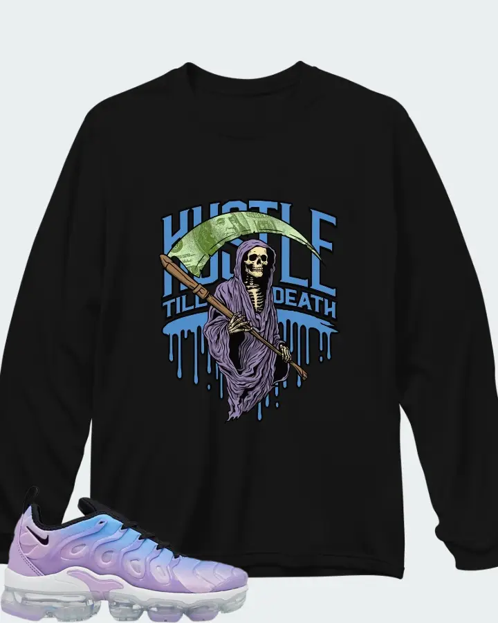 Nike VaporMax Plus Black Gradient Matching Long Sleeve T-Shirt
