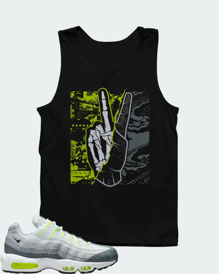 Nike Air Max 95 Recraft White Grey Volt (GS) Matching Tank Top