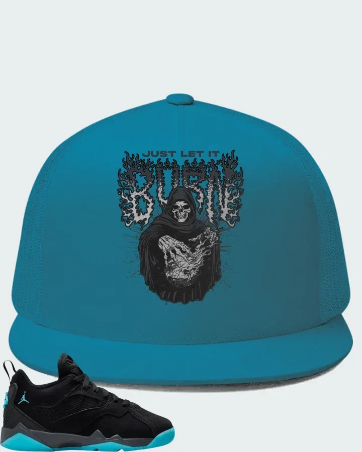 Air Jordan MVP 92 GS Black Anthracite Gamma Blue Matching Hat
