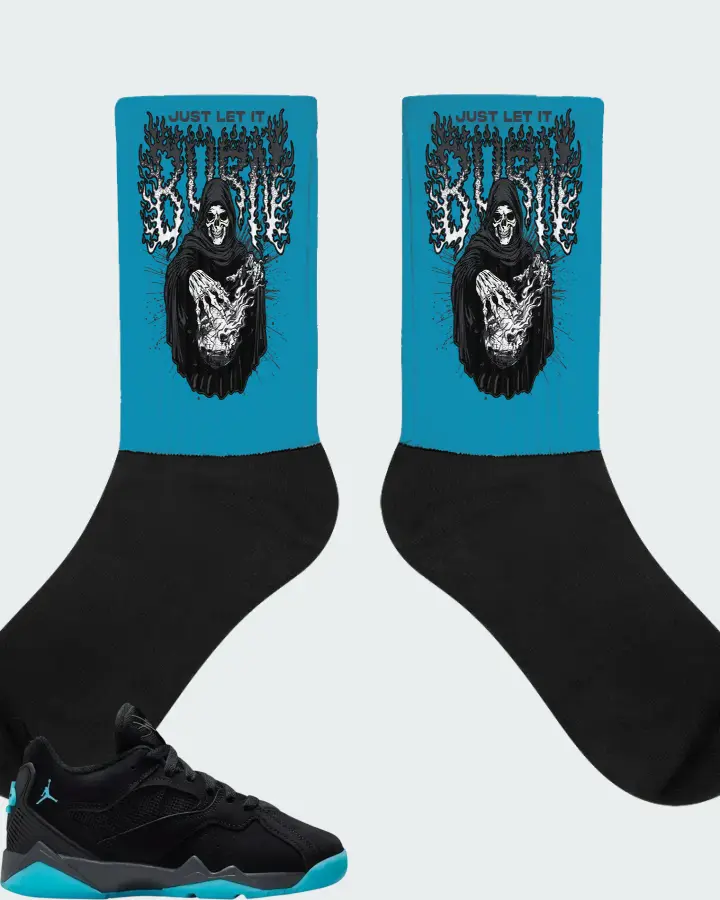 Air Jordan MVP 92 GS Black Anthracite Gamma Blue Matching Socks