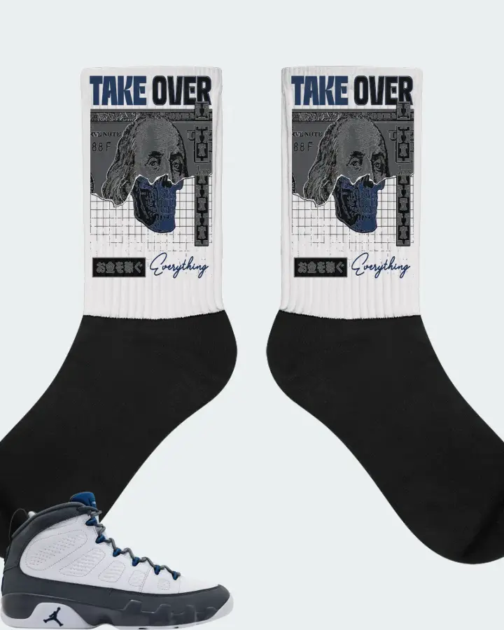 Air Jordan 9 Retro Flint Grey 2026 Sneaker Matching White Socks - Take Over