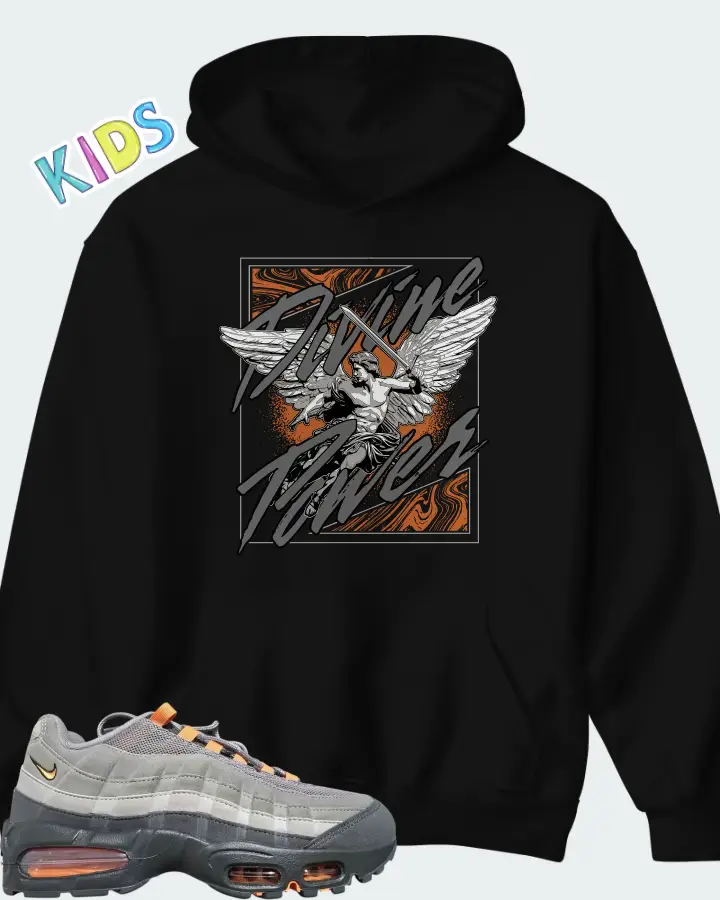 Nike Air Max 95 Big Bubble - Hot Curry Matching Kid's Hoodie