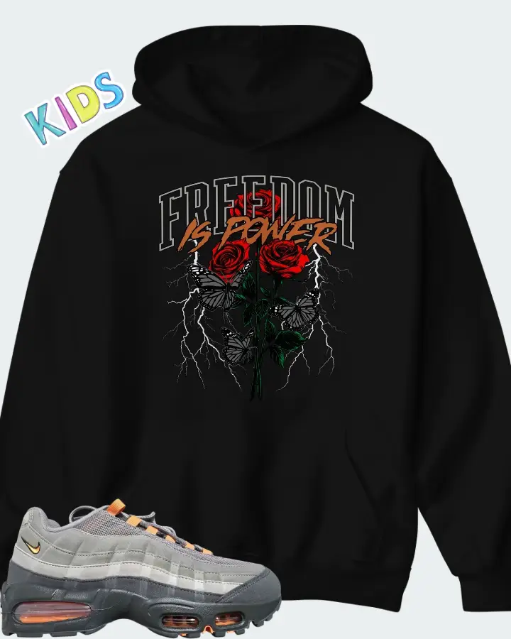 Nike Air Max 95 Big Bubble - Hot Curry Matching Kid's Hoodie