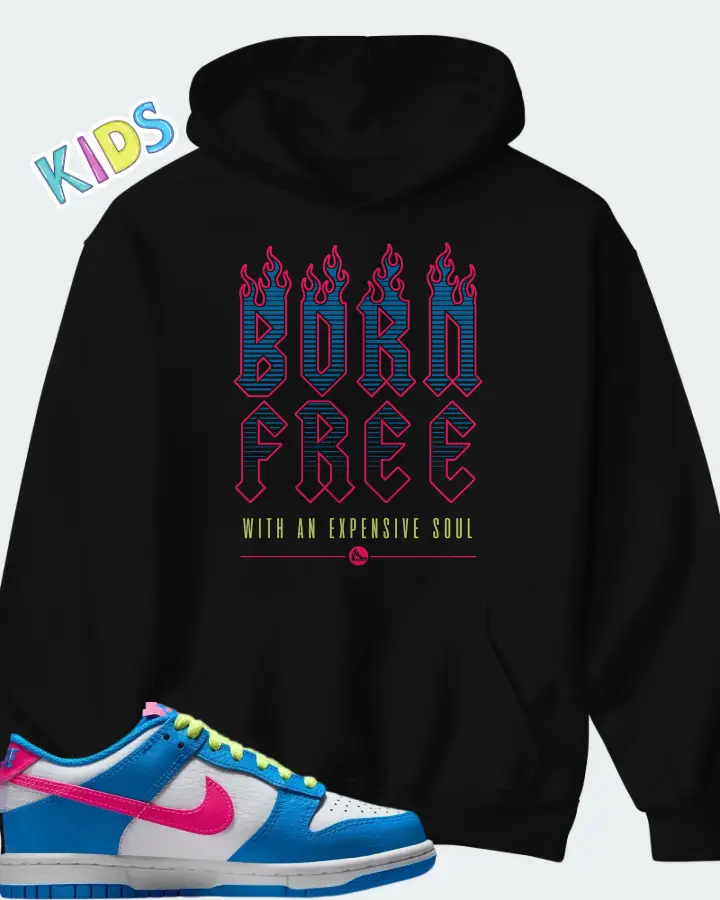 Dunk Low Photo Blue Matching Kid's Hoodie