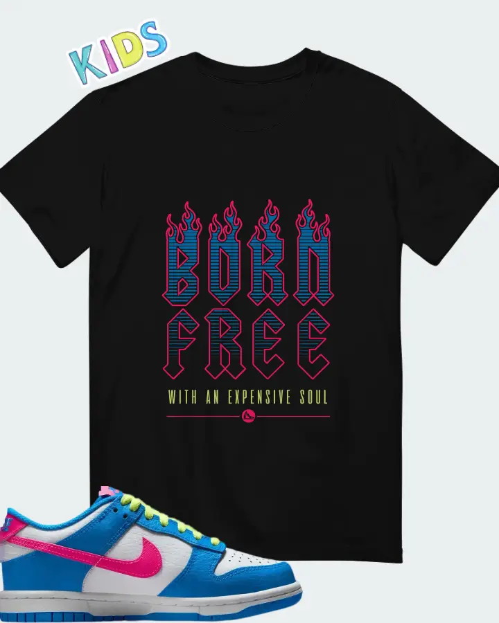Dunk Low Photo Blue Matching Kid's T-Shirt