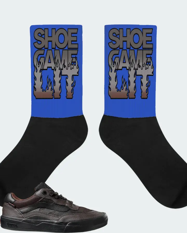 Vans Wayvee Sneaker Matching Royal Blue Socks - Shoe Game Lit Refreshed
