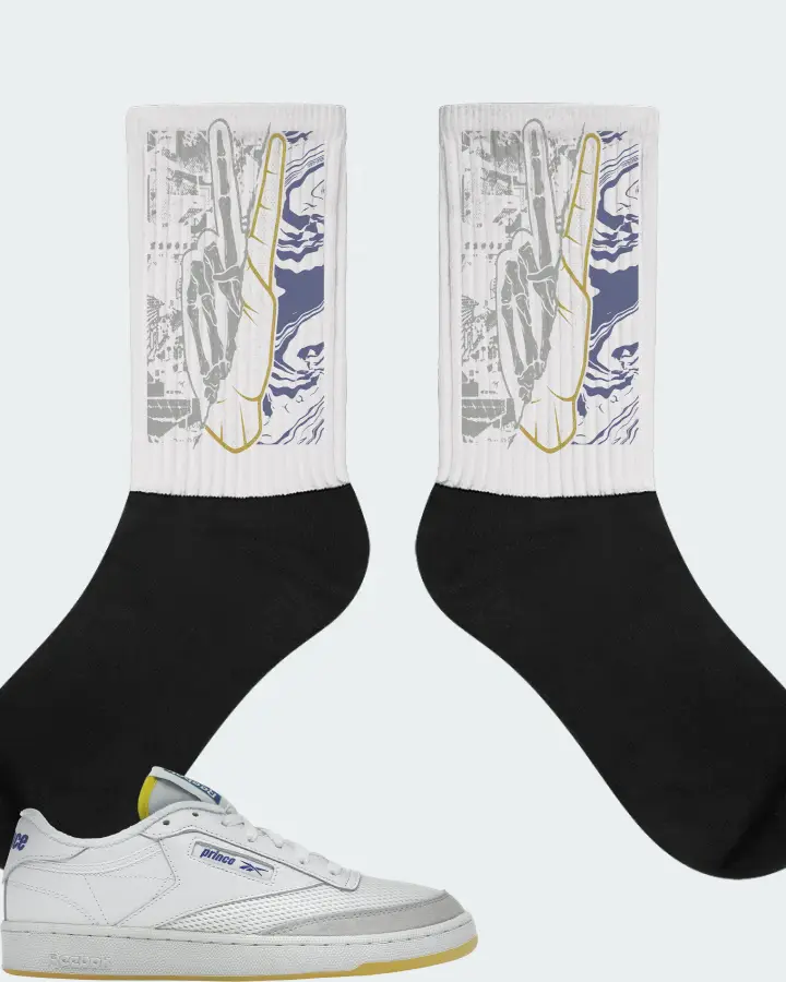 Reebok Club C 85 Sneaker Matching White Socks - Peace of mind