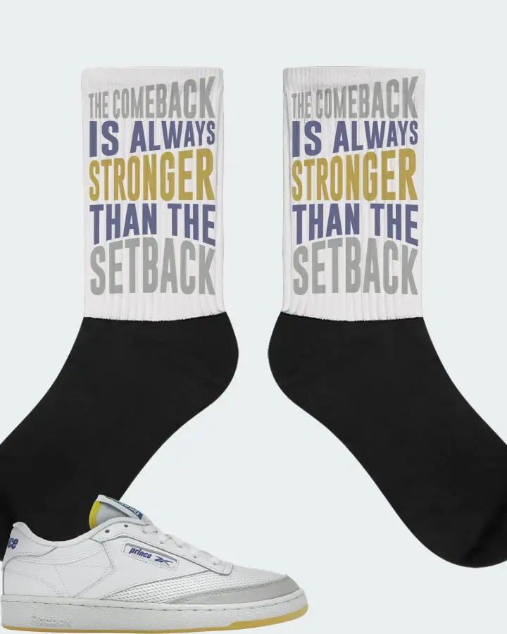 Reebok Club C 85 Sneaker Matching White Socks - The Comeback
