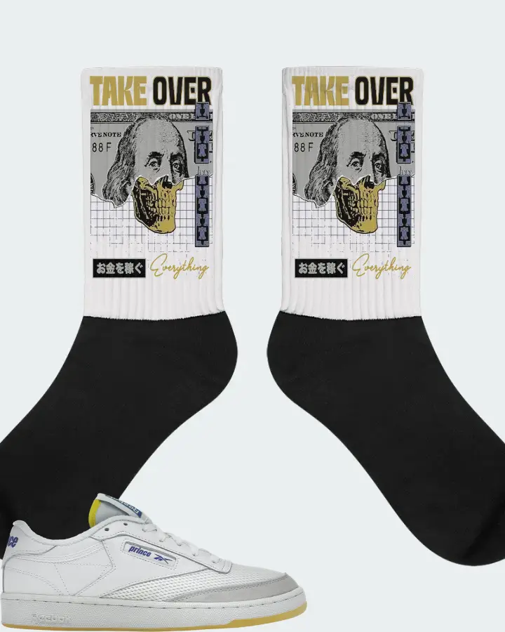 Reebok Club C 85 Sneaker Matching White Socks - Take Over