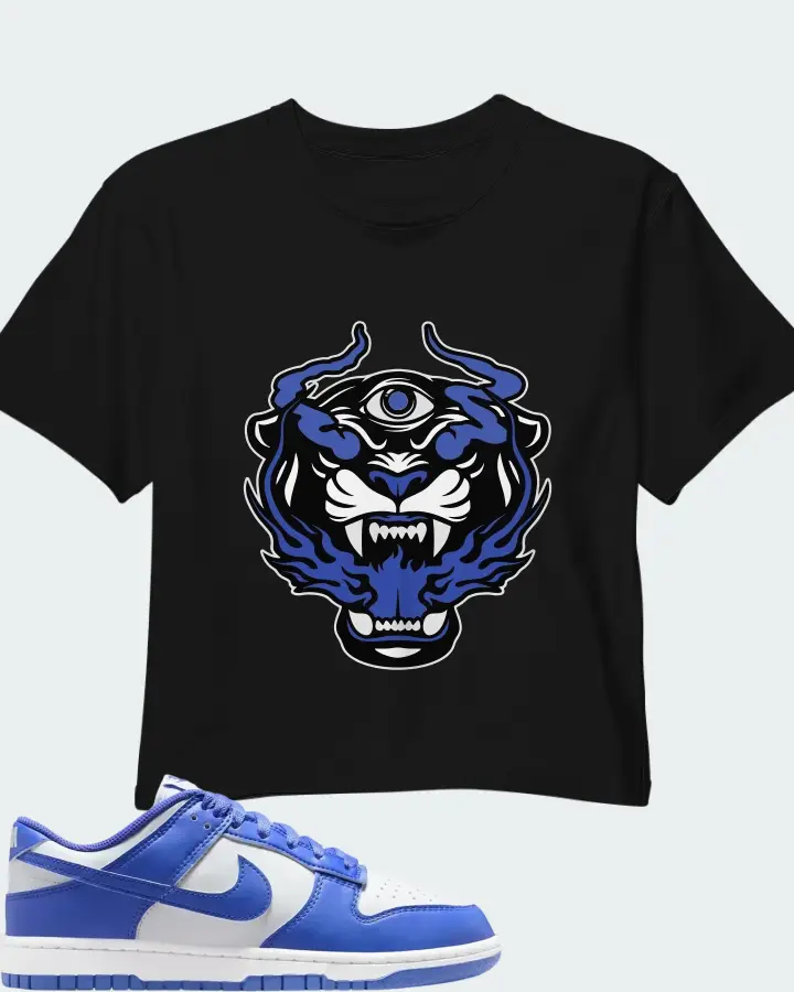 Nike Dunk Low White Sapphire Matching Crop Top