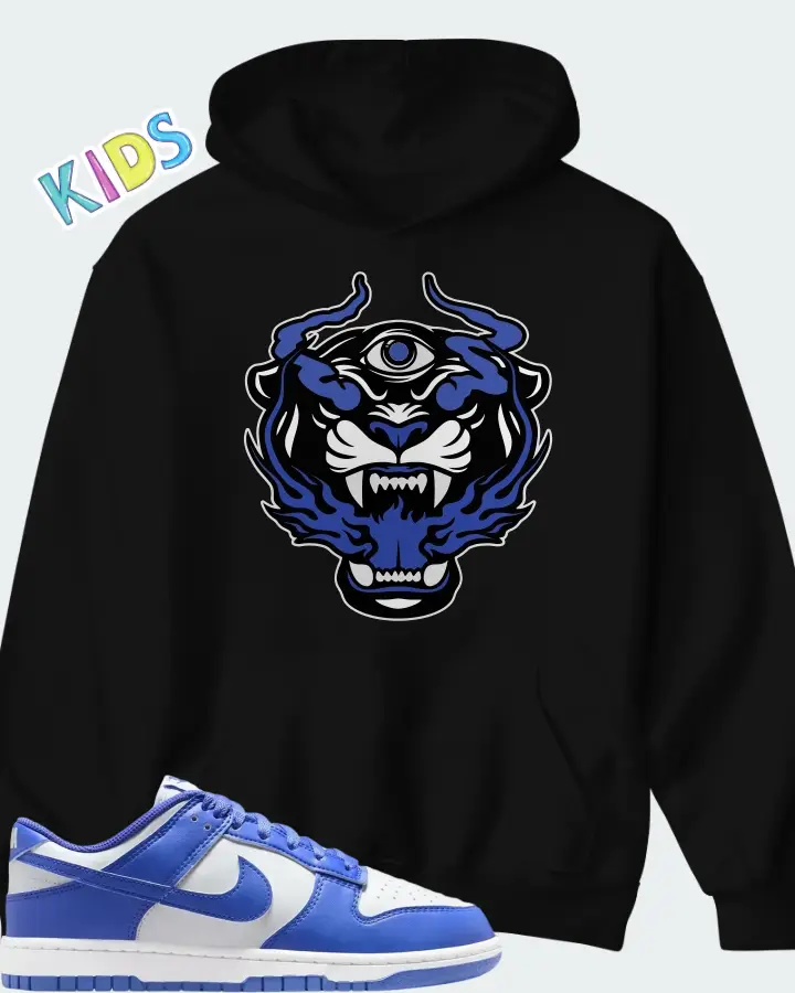 Nike Dunk Low White Sapphire Matching Kid's Hoodie